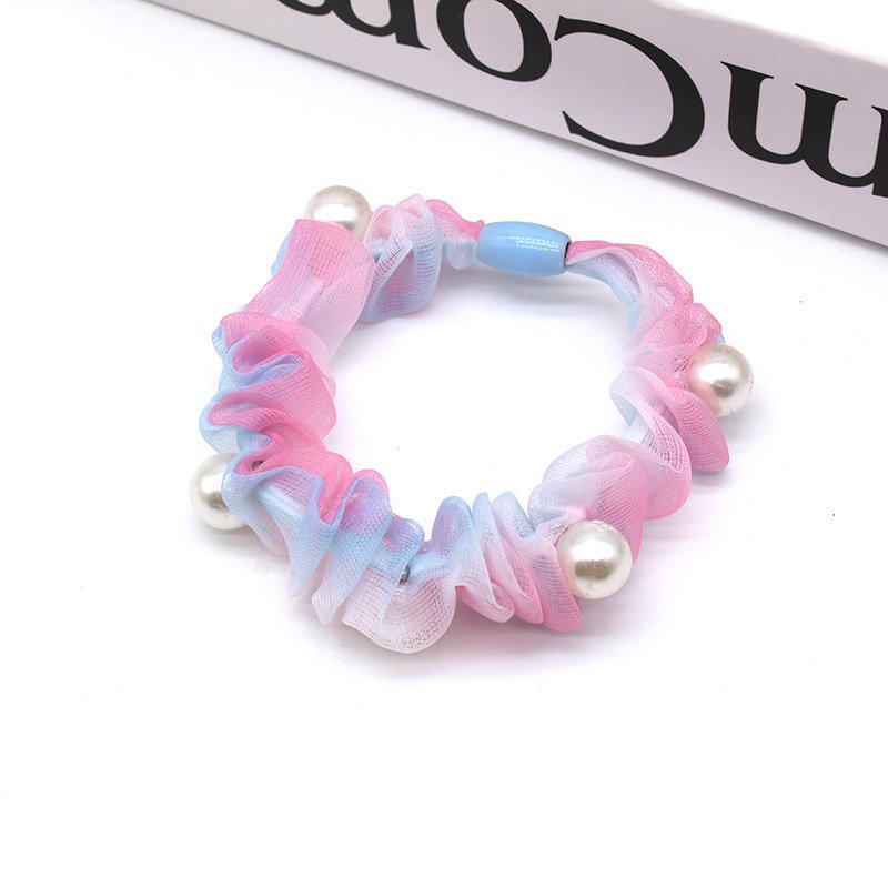 COMBO 03 CỘT TÓC SCRUNCHIES VOAN RAINBOW MIX NGỌC