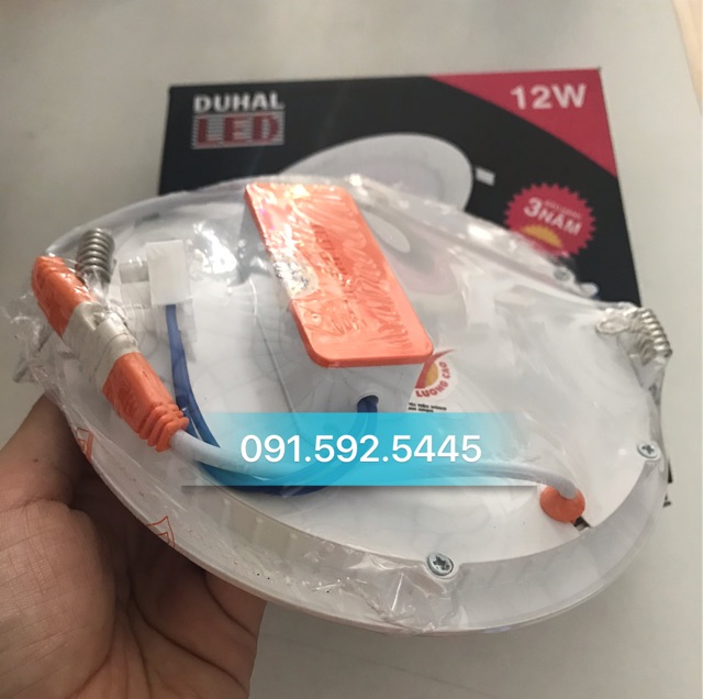 Duhal Đèn Âm Trần Tròn Panel 12W