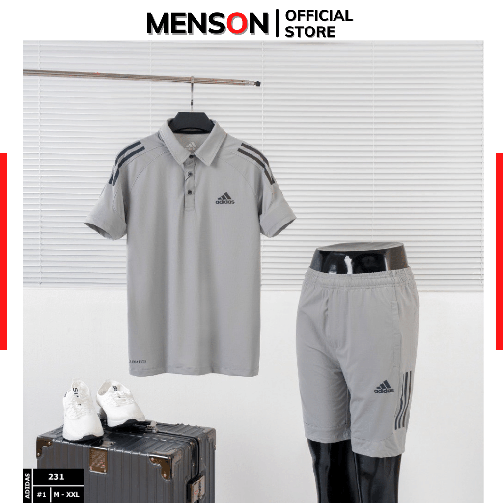 Bộ Thể Thao Nam Adidas Mùa Hè Thun Lạnh Hàng Cao Cấp Menson Mm231 Đồ Bộ Nam Hàng  Hiệu Cộc Tay Chất Mát Phom Chuẩn 2023 - Mixasale