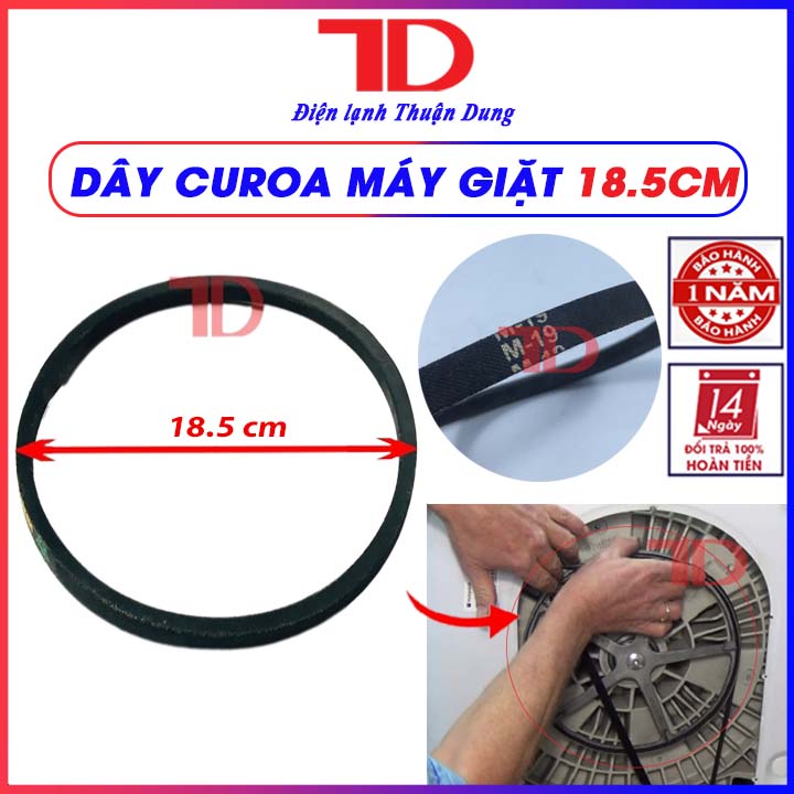 Dây curoa máy giặt cửa trên lồng đứng m18.5, cu roa mg - điện lạnh thuận dung