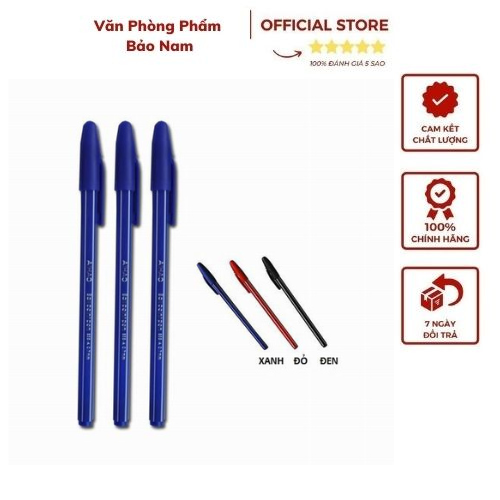 Bút Bi Aihao 555 0.7mm , Màu Xanh ,Đỏ, Đen , viết êm đều mực mặt hàng bán chạy