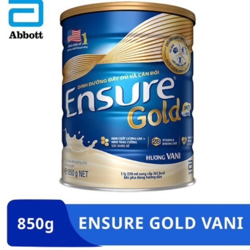 Sữa bột Ensure Gold 850g (Date mới)