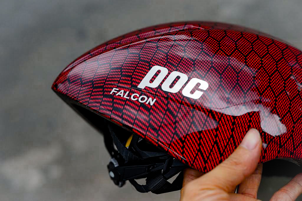 [FREESHIP] Nón Xe Đạp - Thể Thao POC Falcon Vân CarBon Đỏ