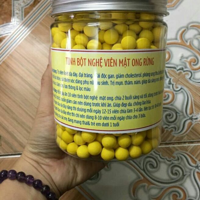500g viên tinh bột nghệ mật ong