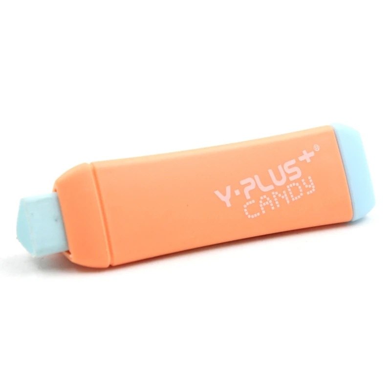 Gôm tẩy đẩy thân nhựa màu CANDY PASTEL Y-PLUS – EX130320, Thiết kế sinh động, an toàn với học sinh