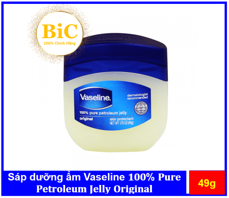 [HCM]Sáp dưỡng ẩm chống nứt nẻ Vaseline 100 Pure Petroleum Jelly 50g CHUẨN THÁI LAN nhập khẩu