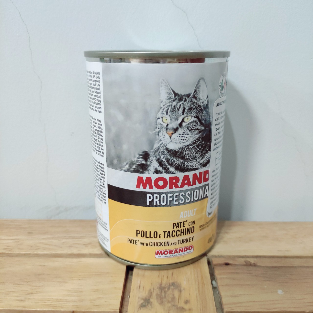 Pate Morando Professional cho mèo lon 400g nhiều vị