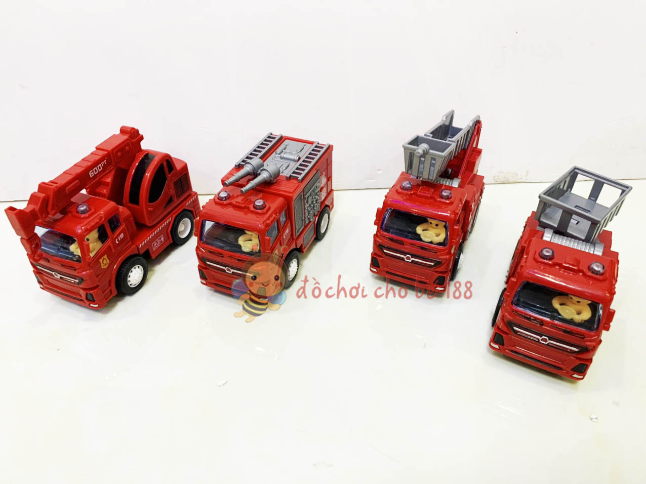 bộ 4 chiếc  Xe trớn cứu hoả