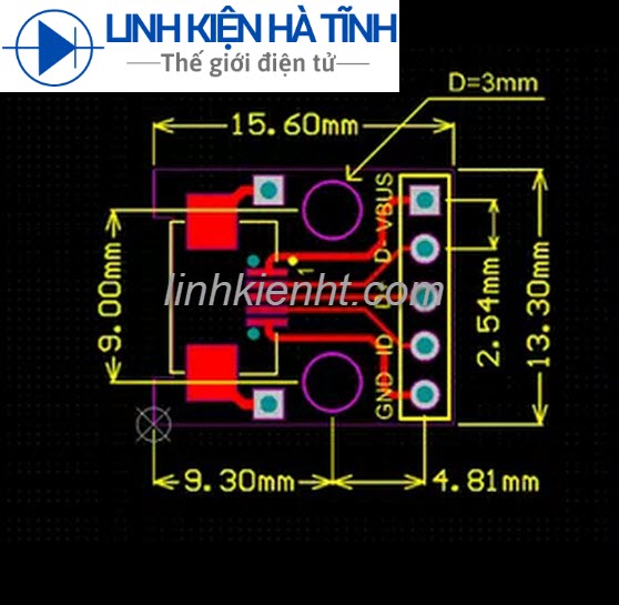 15 cái MẠCH HÀN CHÂN MICRO USB MẠCH MICRO USB TO DIP