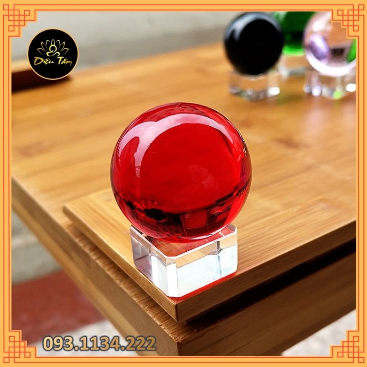 Sphere feng shui crystal multicolour under par size to 5cm feng shui decoration