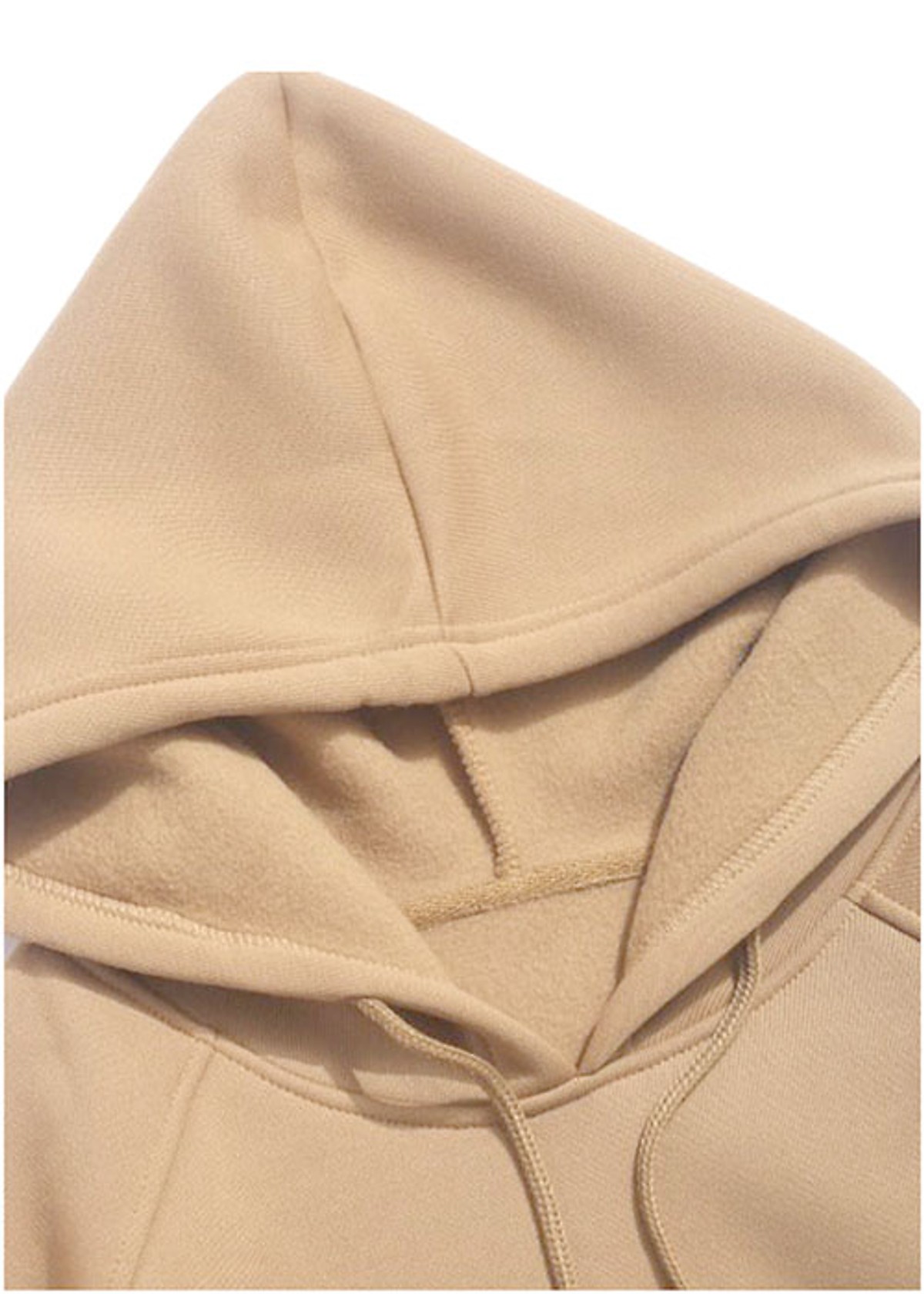 [Hoàn Tiền 15%] Áo hoodie trơn màu kem