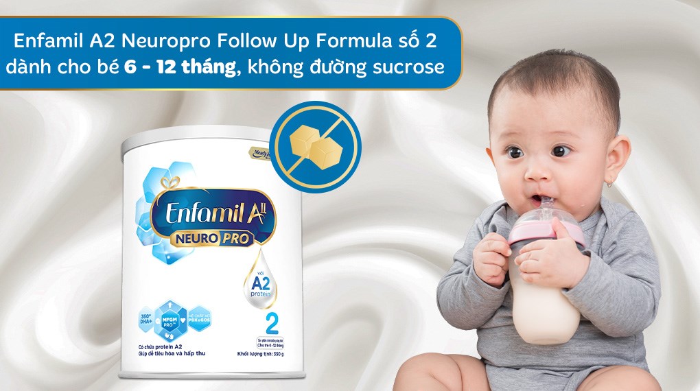 Sữa Enfamil A2 số 2 350g (6 - 12 tháng) date 2026