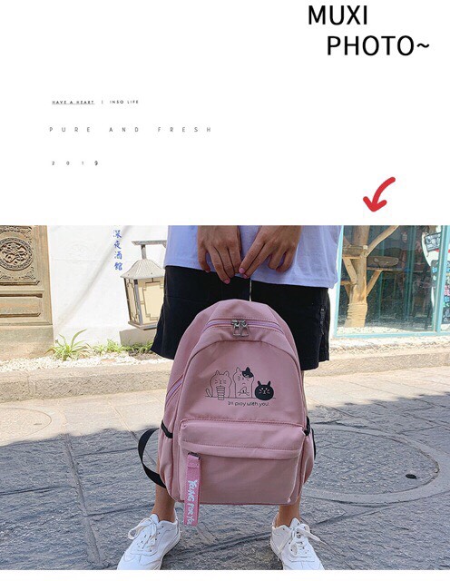 [HCM]Balo Thời Trang Ba Chú Mèo Cực cute