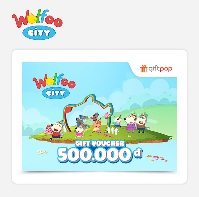 Evoucher - Phiếu quà tặng Wolfoo City 500K