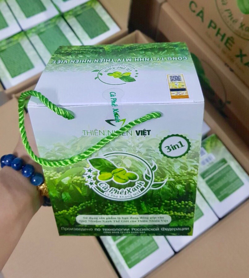 Cà Phê Xanh Giảm Cân hộp lớn 30 gói