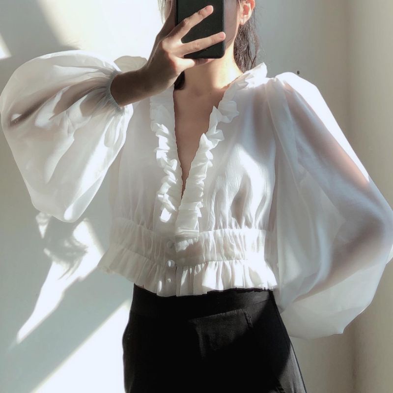 Áo kiểu Lyra- Gihy.lumos