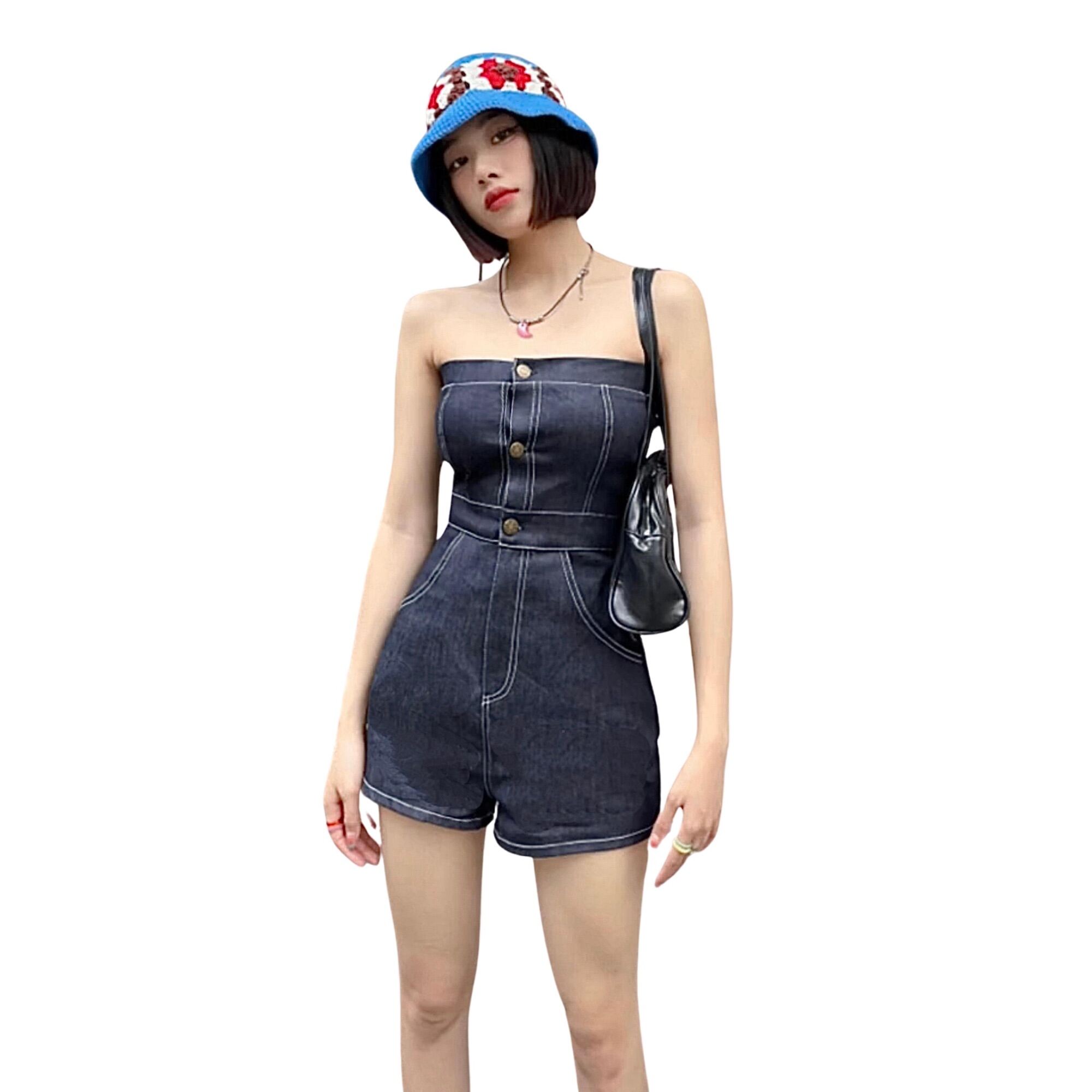 FINNS | Bộ đồ liền thân jeans Lari Jum