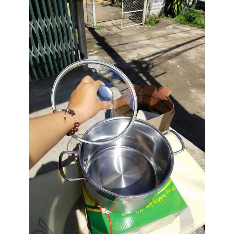 NỒI INOX 430-24CM QUÀ TỪ ANLENE