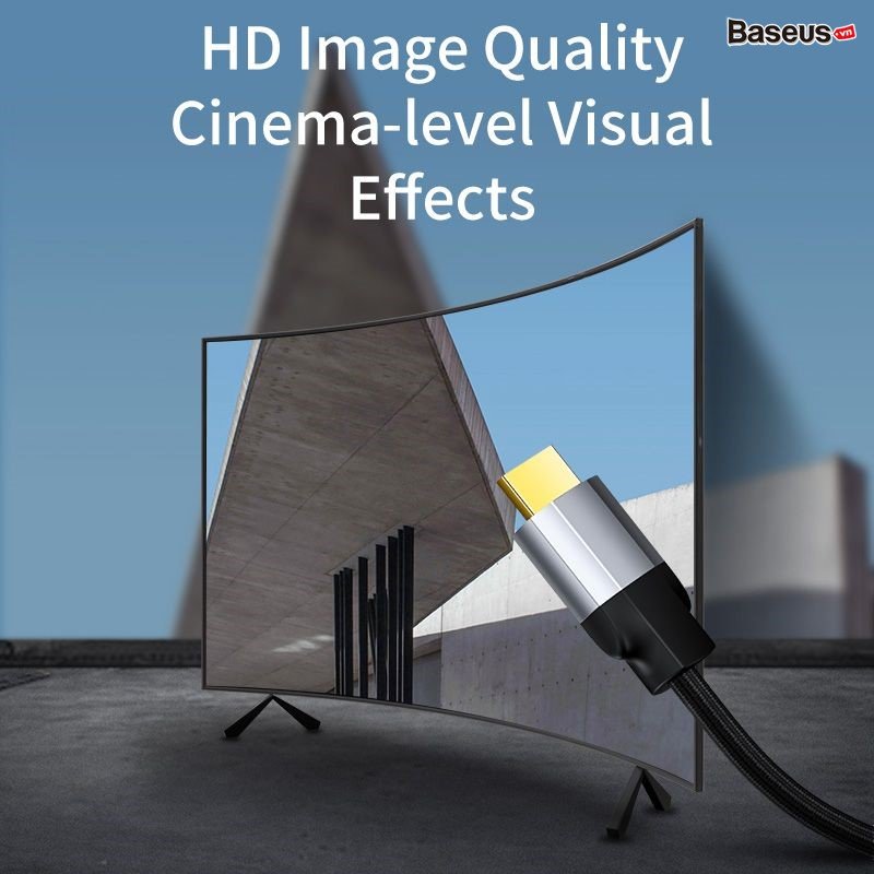 Cáp chuyển HDMI sang DVI Baseus Ẹnoymet Series (HDMI 4K male to DVI male, bidirectional adapter cable)
