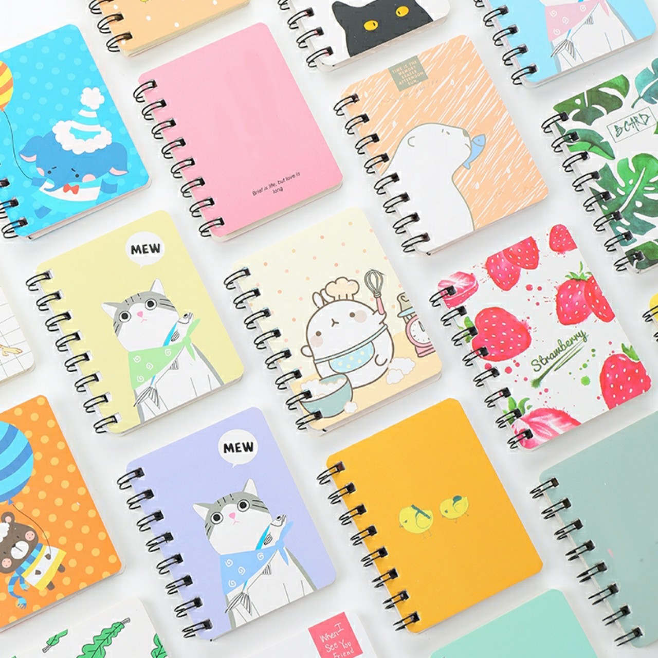 Sổ ghi chú nhỏ, sổ note có lò xo - set 2 cuốn