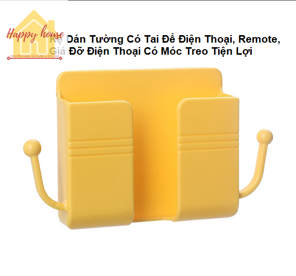 <Sỉ HCM> Kệ Dán Tường Có Tai Để Điện Thoại, Remote, Giá Đỡ Điện Thoại Có Móc Treo Tiện Lợi
