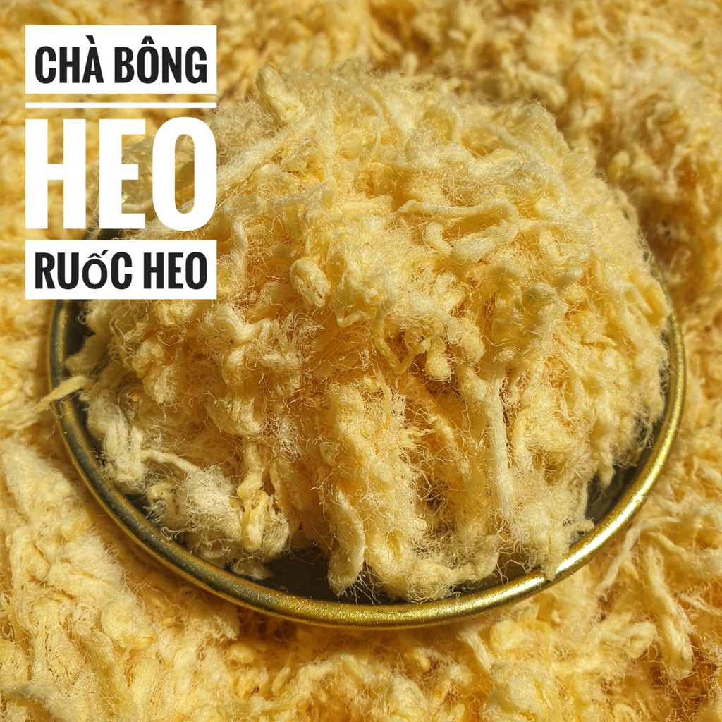 Chà bông heo xù siêu ngon loại 1 lon 300gram từ đơn 50k, hàng ngon nhà làm