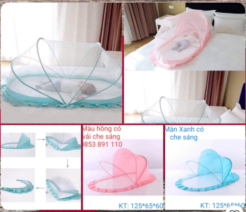 Màn chụp gấp gọn cho bé