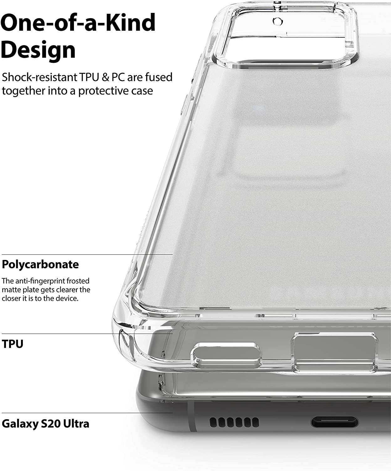[HOT-Rinke Matte Clear] Ốp lưng Galaxy S20 Plus / Ultra Ringke Fusion Hàn Quốc (Ringke Fusion Case for Galaxy S20+ / S20 Ultra Korea)
