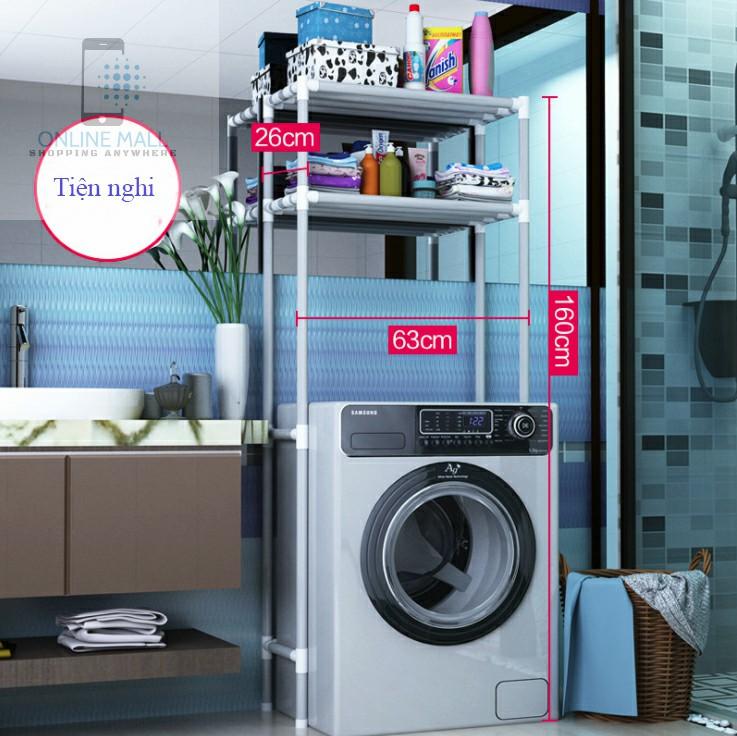 KỆ ĐỂ ĐỒ 2 TẦNG PHÍA TRÊN MÁY GIẶT, TIỆN ÍCH, TIẾT KIỆM KHÔNG GIAN