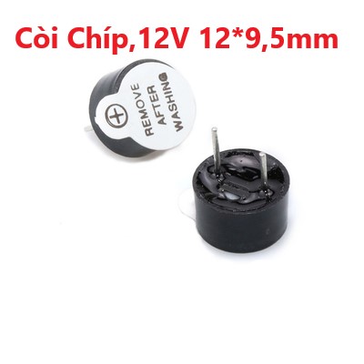 Còi Chíp, Còi Báo, Còi 3V, 5V, 12V 12*9,5mm