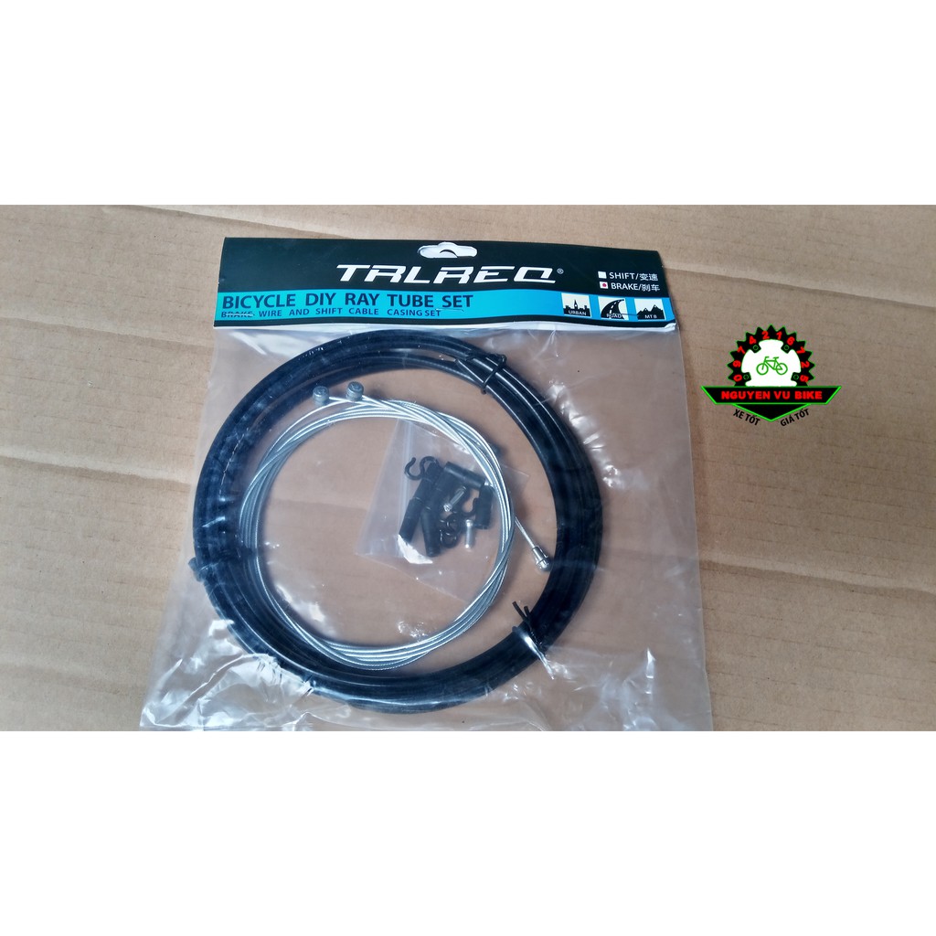 Bộ Vỏ + Ruột dây phanh xe đạp TRLREQ cao cấp
