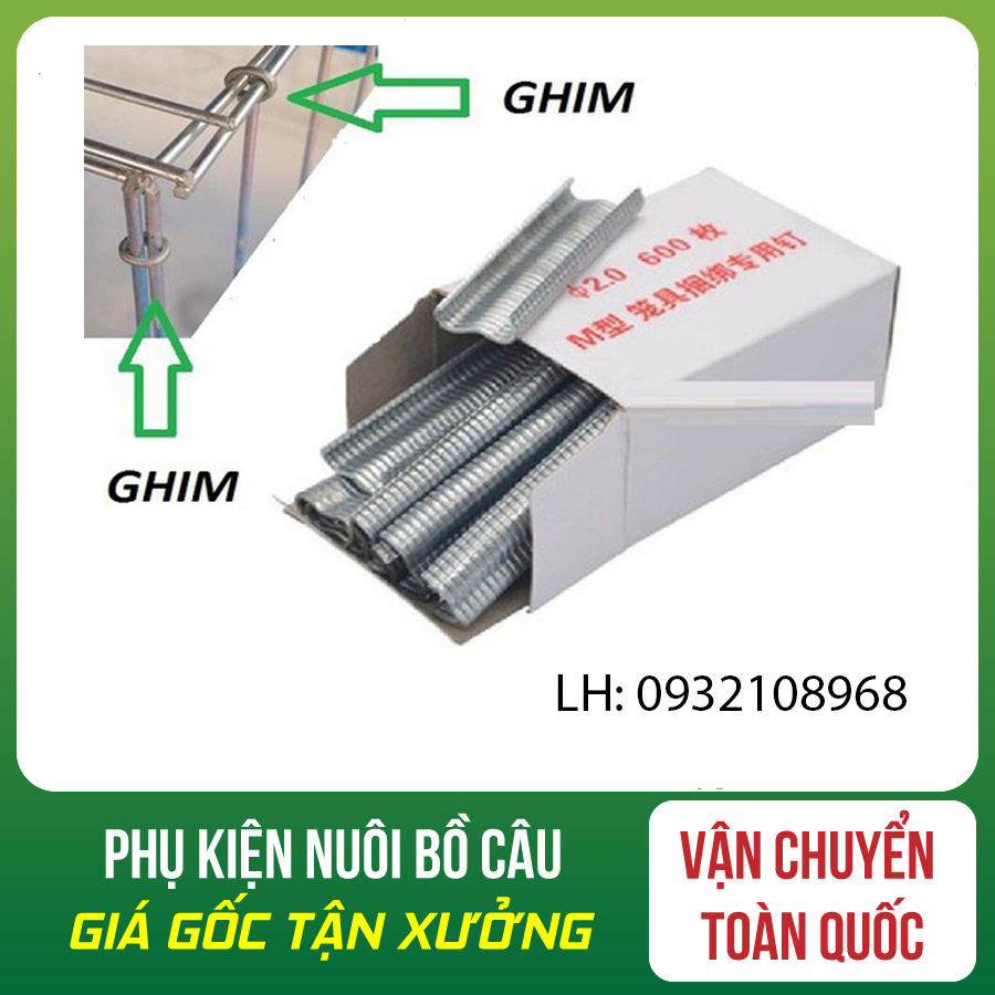 [HOÀN TIỀN 10%]1 HỘP GHIM LỒNG CHIM BỒ CÂU - GHIM LỒNG GÀ - GHIM LỒNG THỎ