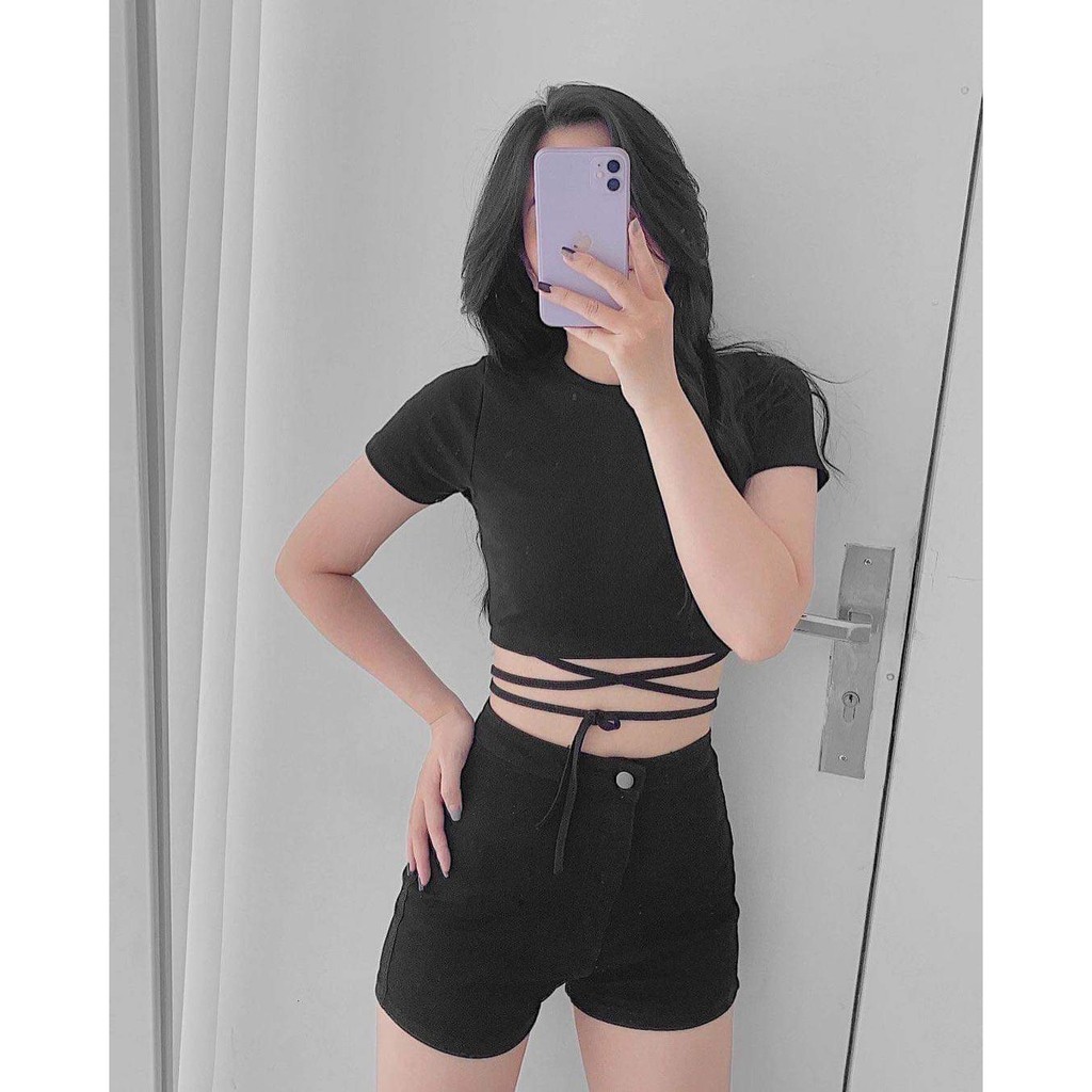 Áo crotop dây buộc NTA0321