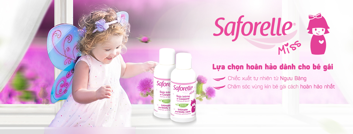 Dung Dịch Vệ Sinh Bé Gái SAFORELLE MISS (100ml)