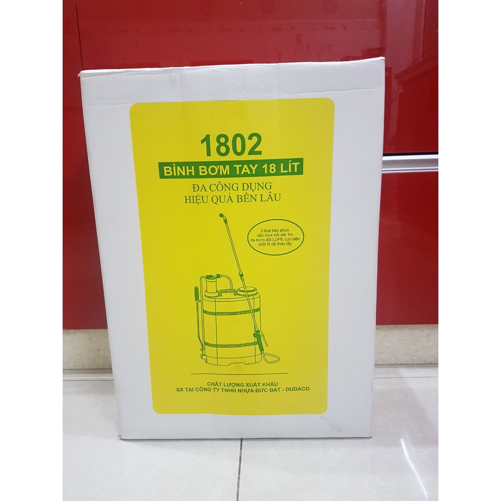 Bình Phun Dudaco 18l - Bình Xịt Tưới Cây Dudaco 1802