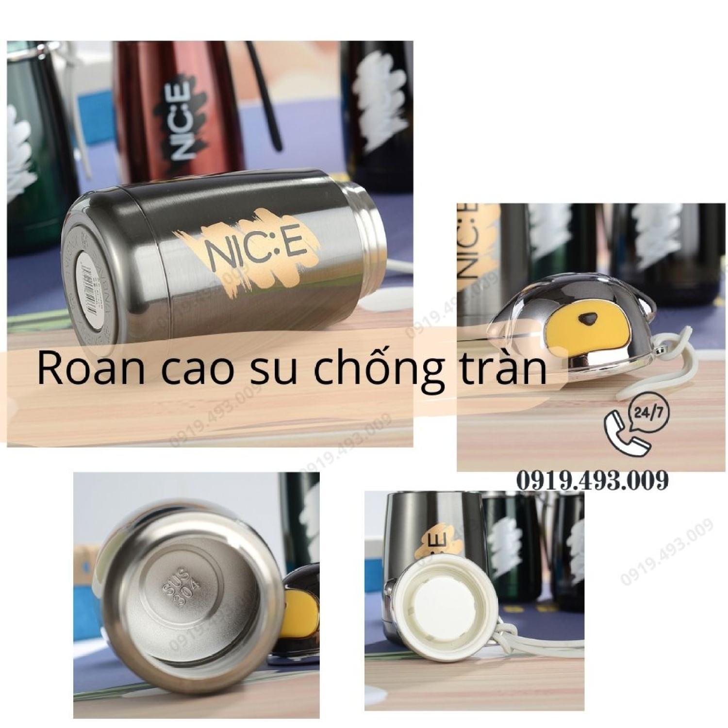 Bình Giữ Nhiệt Hàn Quốc Cao Cấp 300ml - Ly Giữ Nhiệt