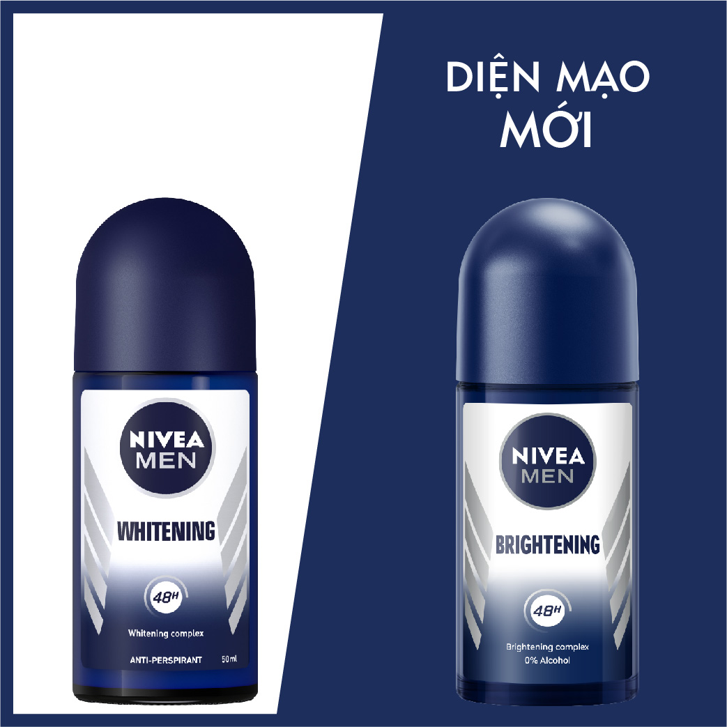 Lăn Ngăn Mùi NIVEA MEN Brightening (50 ml) - 83748