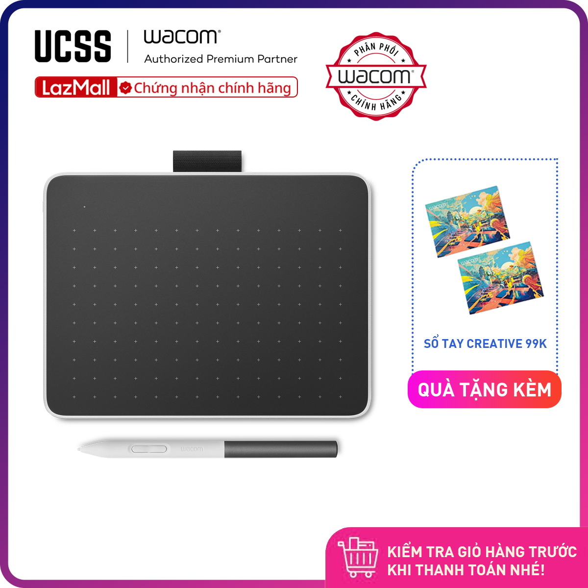 Bảng Vẽ Wacom One S CTC-4110WL (Hàng Phân Phối Chính Thức)