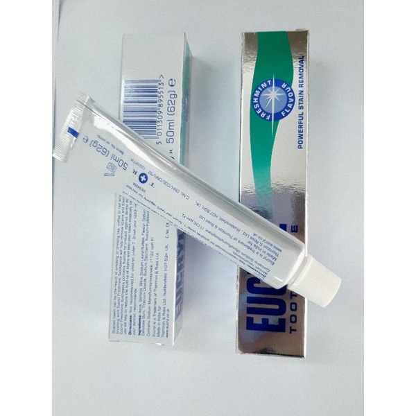 Kem đánh răng EUCRYL Toothpaste làm Trắng răng thơm miệng 62gr