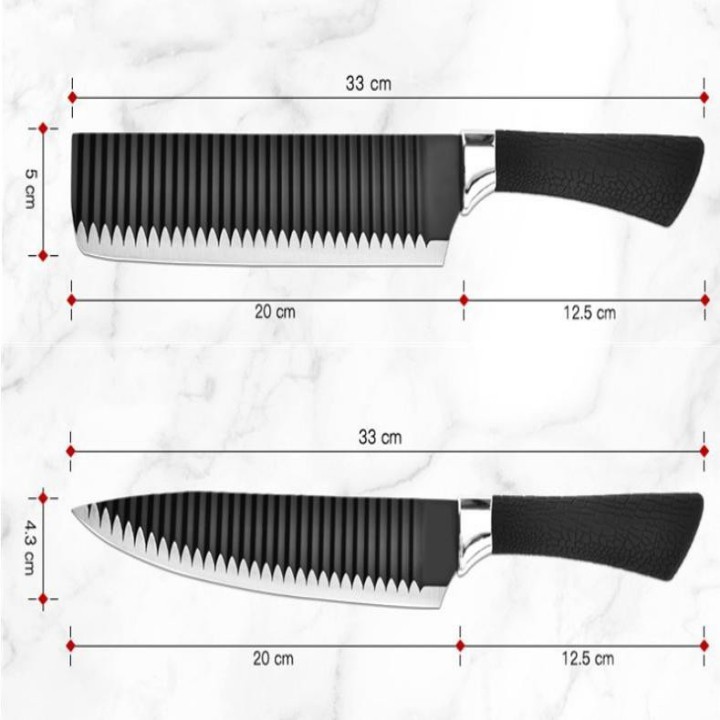 Dao nhọn thái rau củ siêu bén, kích thước 33*4,5cm