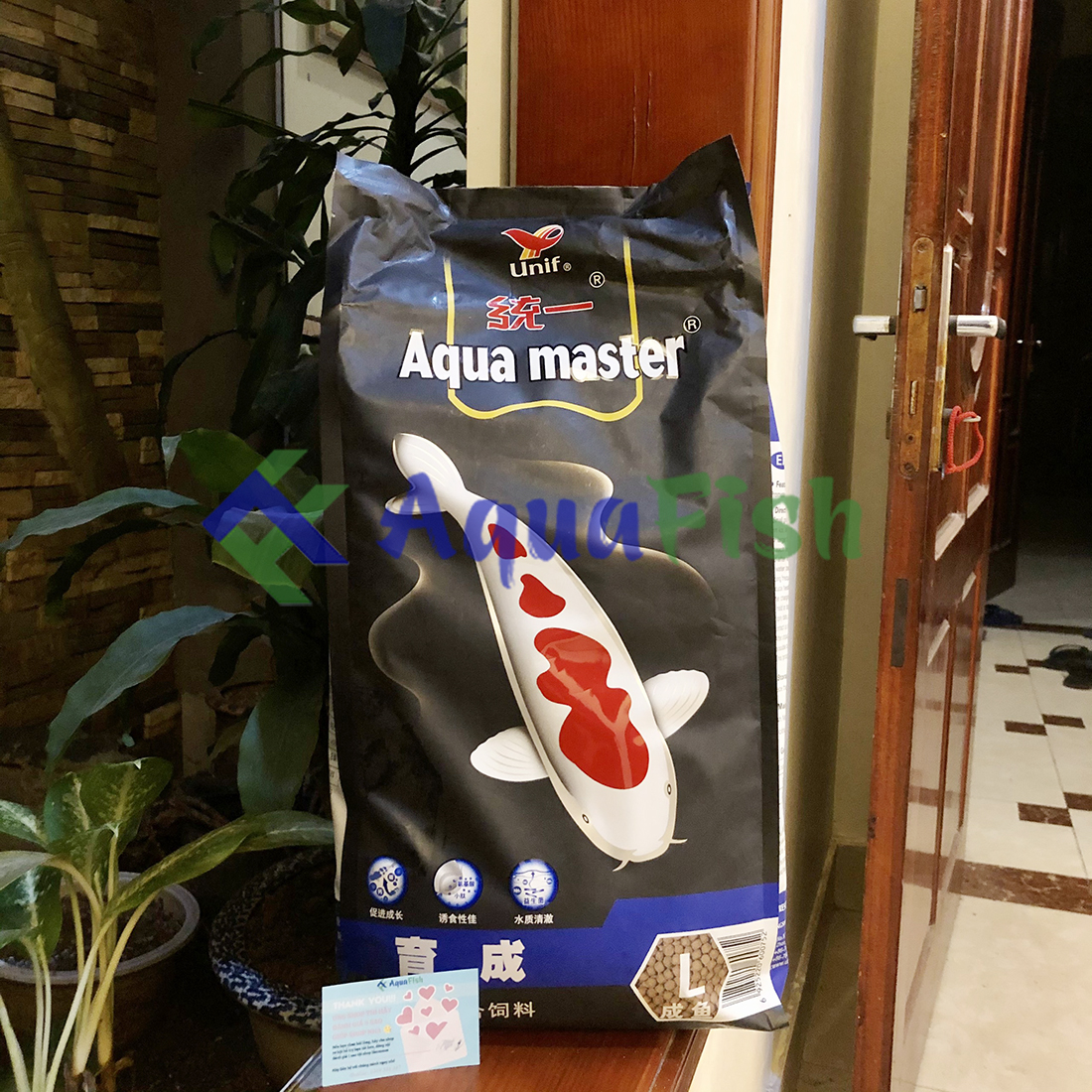 Aqua Master Growth Size L Bao 5kg (Thức ăn giúp cá koi tăng trưởng và phát triển màu tự nhiên)