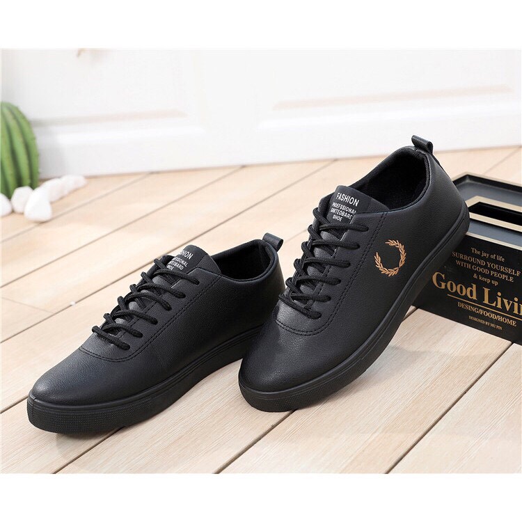 Giày thể thao nam - giày snakers thêu logo Bông Lúa