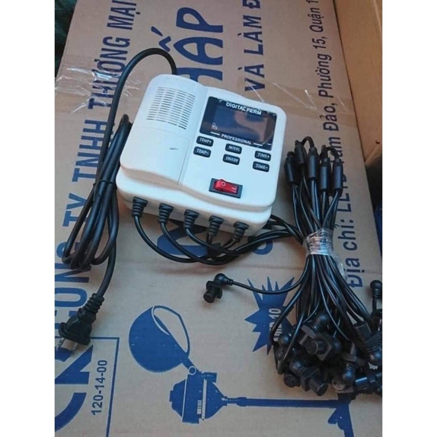 Máy uốn xoăn kỹ thuật số mini / máy uốn tóc setting mini 25 dây ( Tặng 25 trục uốn nóng )