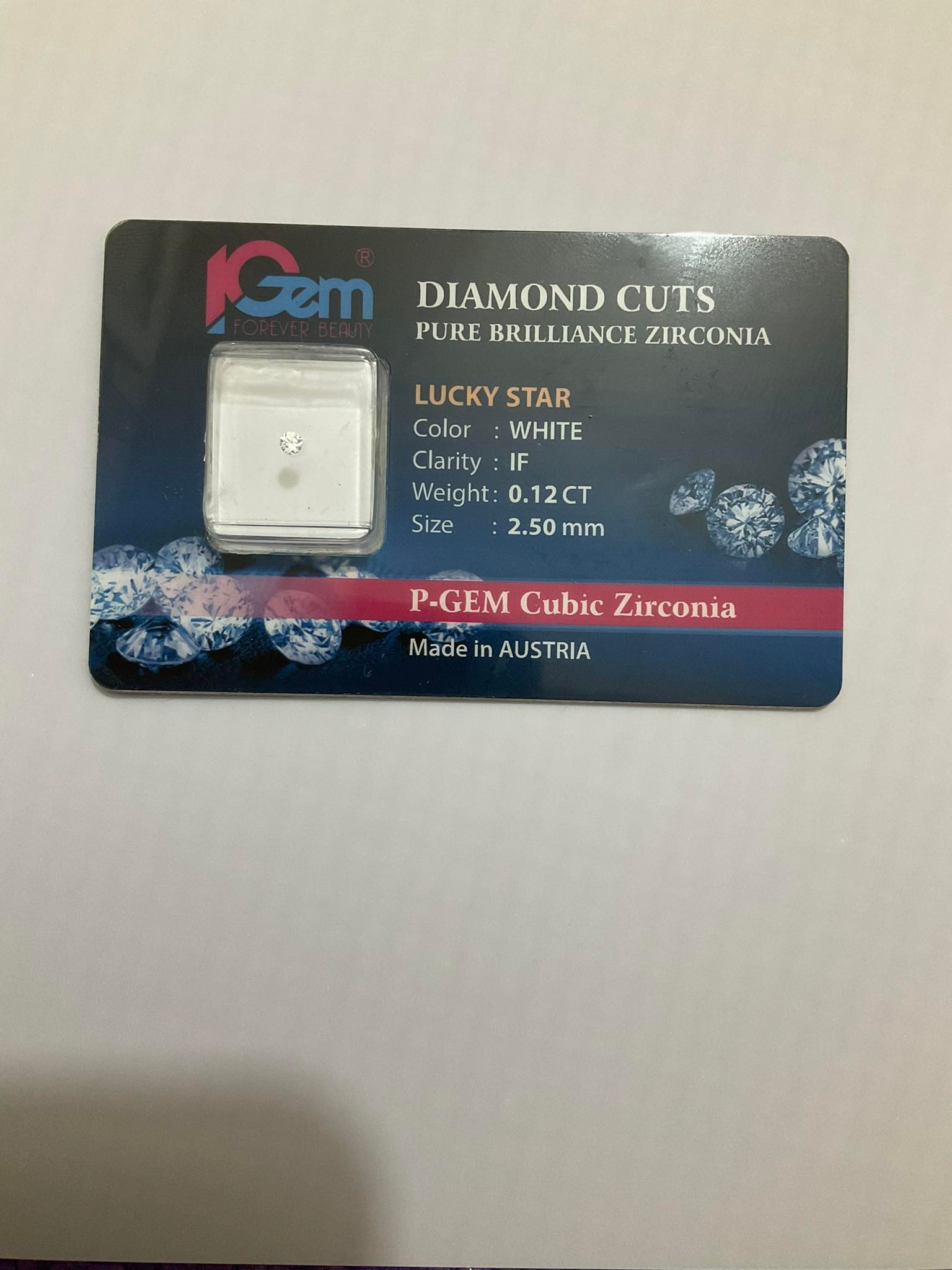Đá đính răng cao cấp P-GEM (vỉ 1 viên)