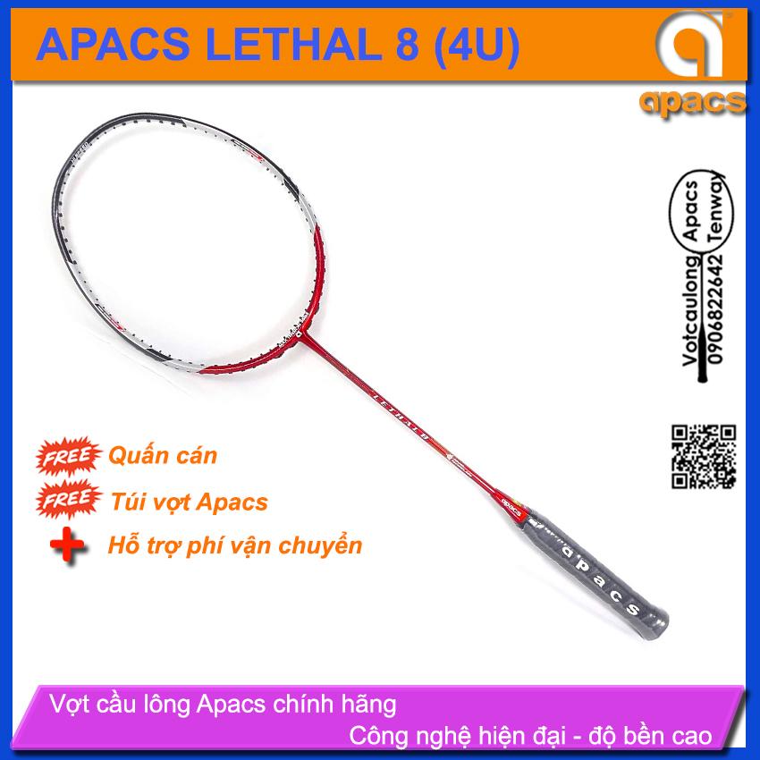 Vợt cầu lông Apacs Lethal 8 (4U) | Sắc đỏ mạnh mẽ, cân bằng công thủ