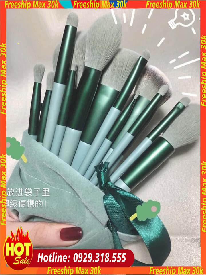 Cọ trang điểm 13 món