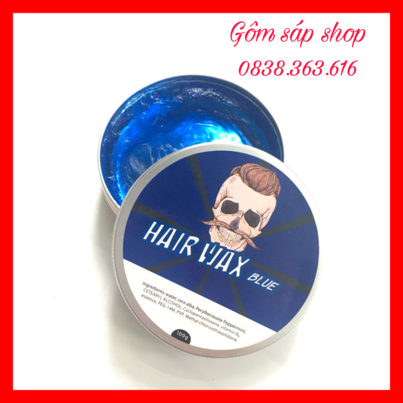 Sáp Vuốt Tóc SIÊU HOT HAIR WAR BLUE (CHẤT MÀU XANH)/100Gwax vuốt tóc/ keo vuốt tóc/ sap vuot toc giá rẻ