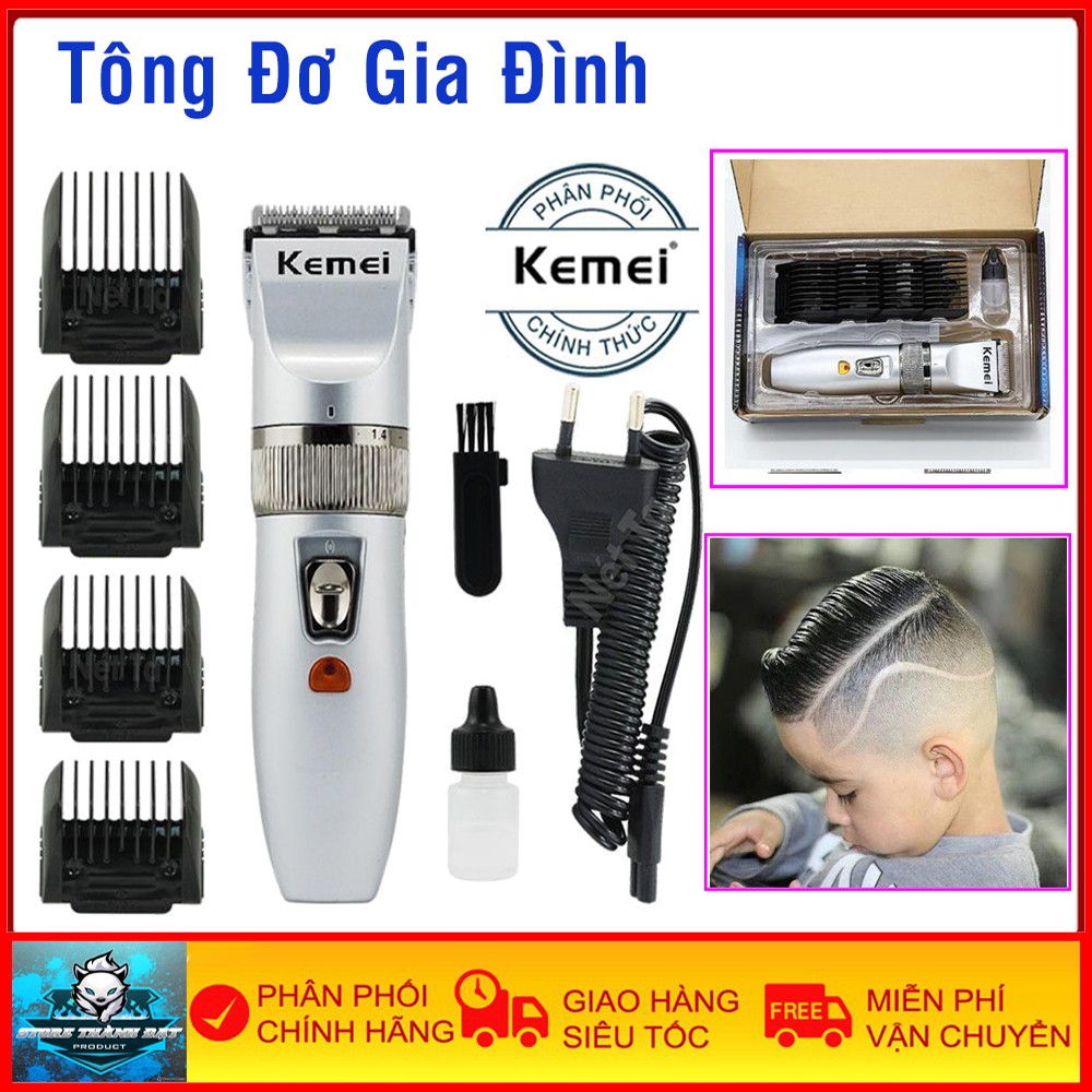 Tông Đơ Cắt Tóc Cho Bé Kemei 27C Loại Tốt - Chuyên Tóc Cho Bé, Cho Trẻ Em, Máy Hoạt Động Tốt, Êm Không Ồn - An Toàn, Tiện Lợi - Bảo Hành 1 Năm