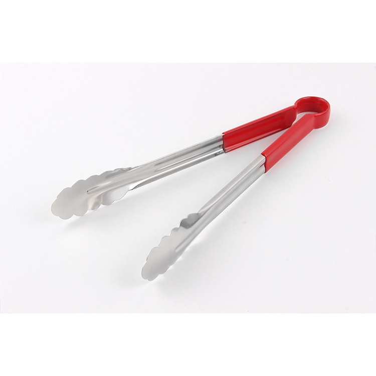 Kẹp gắp thức ăn inox cán đỏ - Đồ Dùng Nhà Bếp