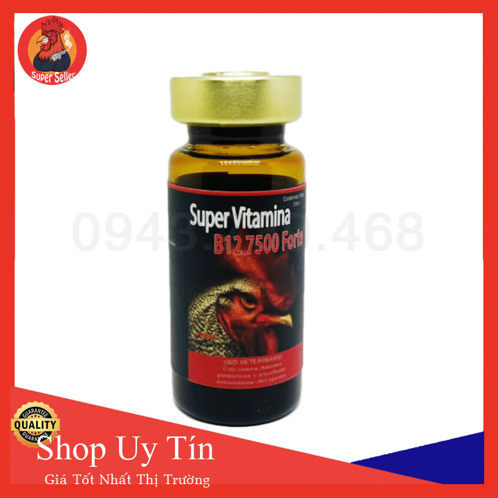 B12 7500 For.te Chai 10ml-Chích Hừng Gà-Tăng Cơ-Bo Lớn-Dẻo Dai-Bền Sức Nhập Khẩu USA